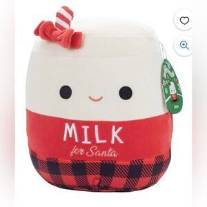 Squishmallows 10" Alten The Milk for Santa  Official Kellytoy Christmas Plush